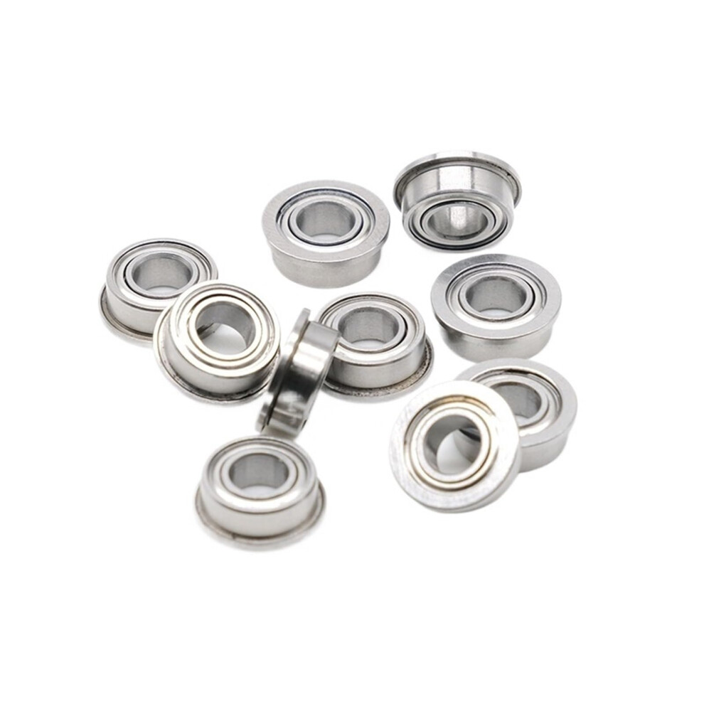 Mf115zz Flange Bearing 5X11x4 Mm Double Shielded Miniature Ball Bearing Mf115-2Z 10 Pcs 9084446356779