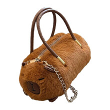 Plush Capybara Shoulder Bag Animal Gifts for Girlfriend Simplicity Chain Bag