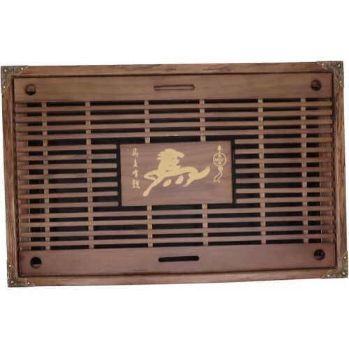 (Type a Light Black) Tea Serving Tray Non-fading Permutation Water Storage Space Tea Tray Drainage For Restaurant (type B)