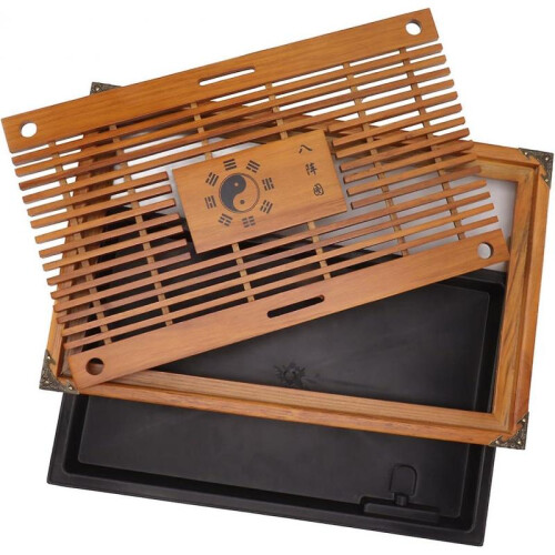 (Type D) Tea Serving Tray Non-fading Permutation Water Storage Space Tea Tray Drainage For Restaurant (type B)