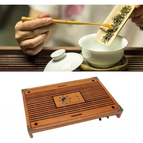 (Type D) Tea Serving Tray Non-fading Permutation Water Storage Space Tea Tray Drainage For Restaurant (type B) 1