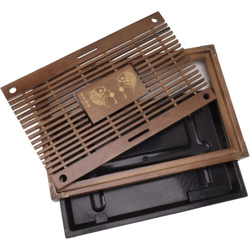 (Type B) Tea Serving Tray Non-fading Permutation Water Storage Space Tea Tray Drainage For Restaurant (type B) 1