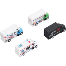 (Type C) Car Toy Set, Delicate 4pcs Simulation City Truck Model Set Opened Doors for Children for Home (Type B)