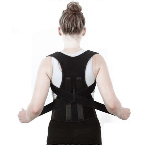 (L) Adjustable Posture Corrector Back Support Shoulder Back Brace Posture Correction 1