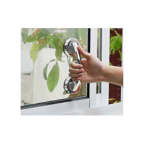 No-Punch Suction Cup Handle - Silver, 19.46.5cm, Silver, 1pc 2