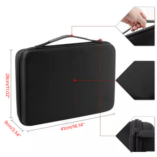 Battery Case AA AAA D C 9V Batteries Storage Bag with Internal 2