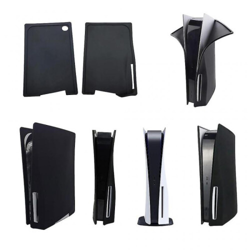(Digital Black) Silicone Skin Cover For Ps5 Console Dustproof Anti-scratch Anti-fall Protector 1