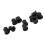 10PCS Black Plastic RC Bushing Adjuster for 1/7 MX 07 Trunk 5