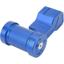 (Blue) Schaltknauf, CNC Process, Cool Design, Aluminum Alloy, Verschleifest, Ergonomischer Schalthebel, Komfortser Flugzeug-Joystick fr Autos (Black)