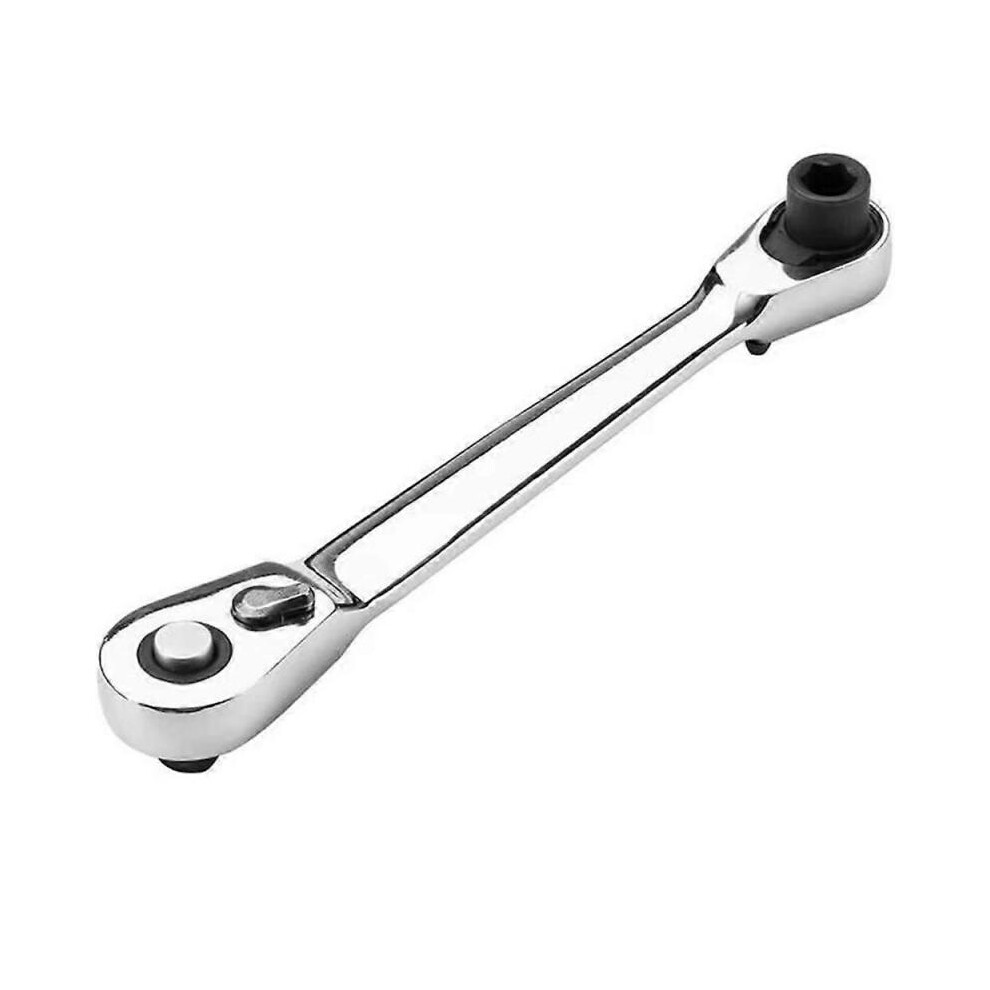 Mini Double Headed Ratchet Wrench 10cm Drive Socket Screwdriver Bit Driver Quick Release Ratchet Wrench Hand Tools