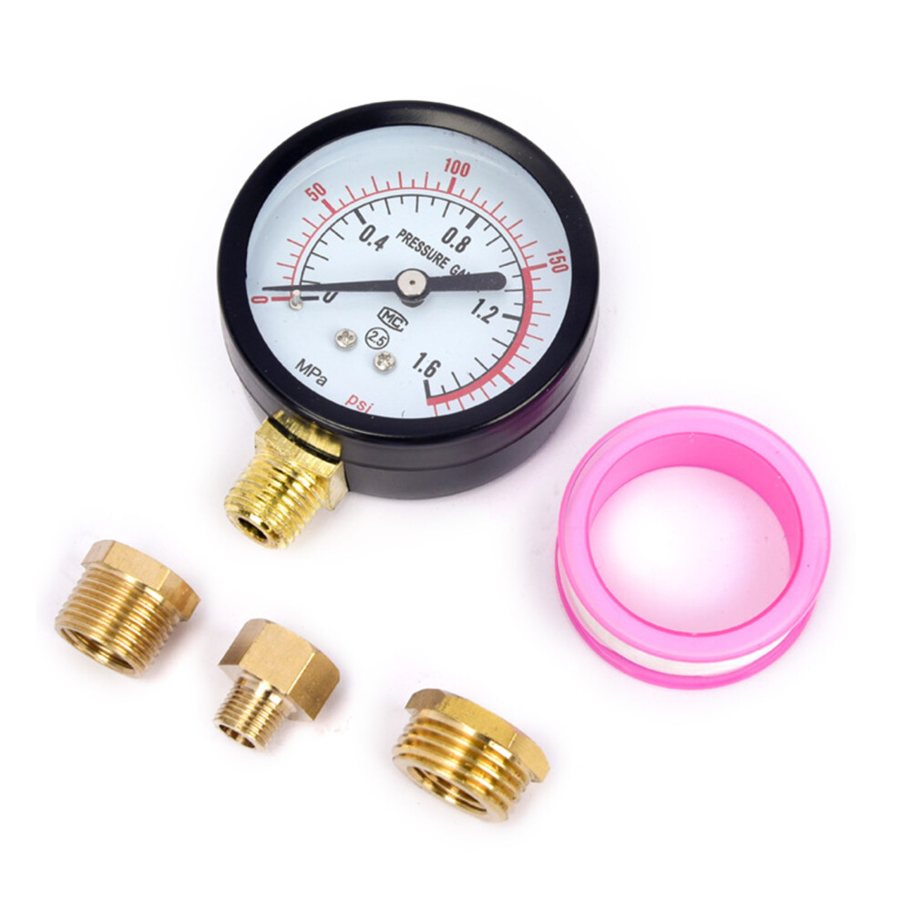 Reliable Pressure Gauge Meter Set With 3Adapter For Accurate Air 7754000126415