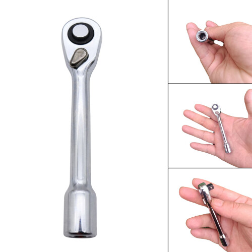 Versatile Reversible Ratchet Wrench with Square Hole for Fast 1