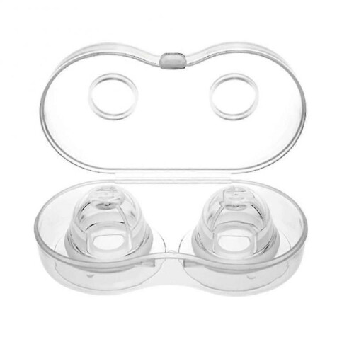 2pcs/set Portable Nipple Aspirator Transparent Correction Puller Redress Sucking