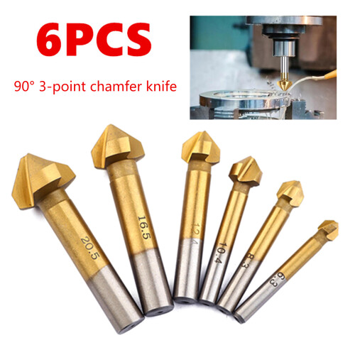 Countersink Drill Bit Set HSS Countersink Drill Bit 3 Flute 90 1