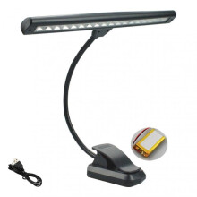 Eye Protection 3 Colors 18 LEDs Keyboard Music Stand Light 2 Levels Professional