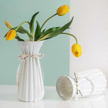 (White) Vase glass wholesale living room dining room flower arrangement European vintage vase premium sense ins style dry flower vase