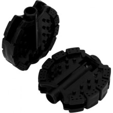 (Black) Kids Bicycle Pedals, 1 Pair Plastic Children's Tricycle Bike Pedals Baby Stroller Front Wheel Foot Pedal Accessories