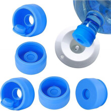 3 And 5 Gallon Water Bottle Lids, Reusable Water Dispenser Bucket Seal, Anti-spill Water Bottle Lids for 55mm Bottles - 6 Pieces