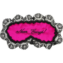 Floral Lace Silky Eye Mask Elegant Sleep Mask"never Enough" Sleeping Mask Eye Shade Anti-static Comfy Eyemask Uv Protection Light Weight Airplane Trav