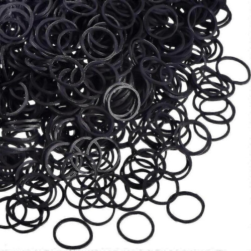 1000 Mini Rubber Bands Soft Elastic Bands for Kid Hair