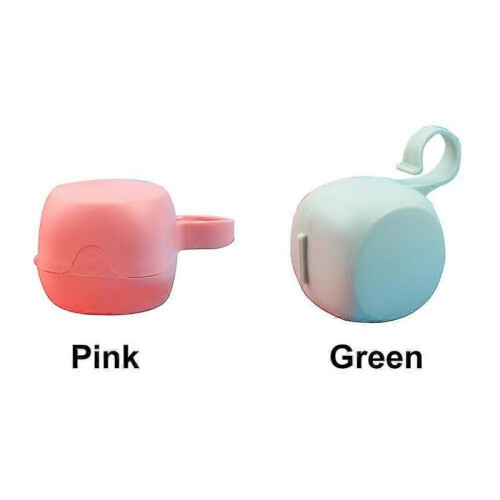 (Green) Pacifier Case PP Home Travel Tiny Size For Diaper Bag Nipple Storage Container 1