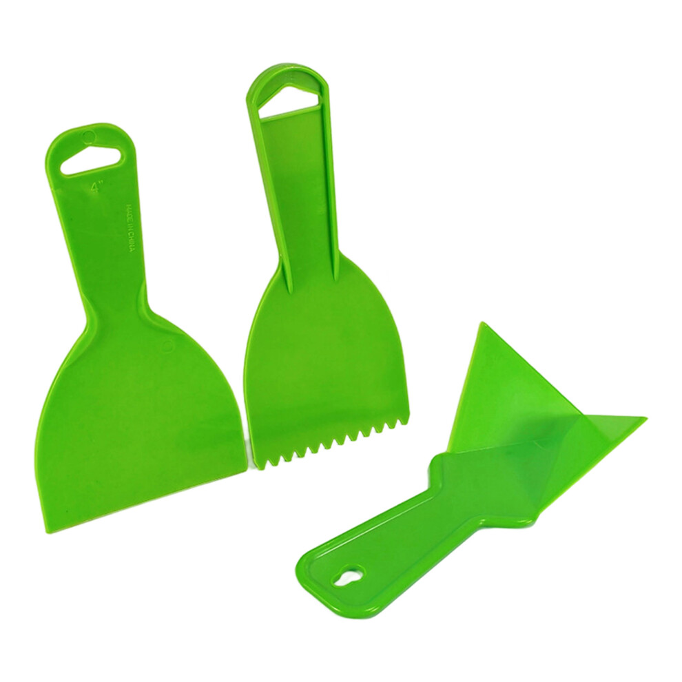 3Pcs Professional Scraping Tools Putty Scraper Comb And Corner 7754000130979