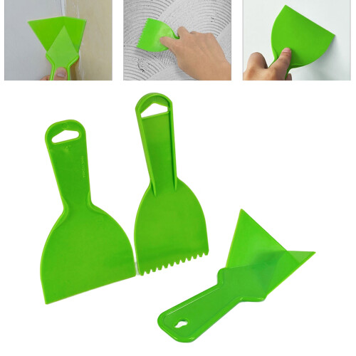 3Pcs Professional Scraping Tools Putty Scraper Comb and Corner 2