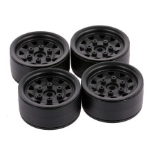 (Black) Rc Model Wheel Hubs Beadlock Rear & Front Wheel For Rim Durable Upgrade Accs Of