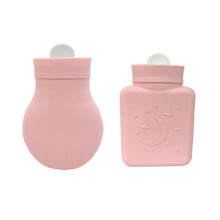 Silicone Hot Water Bottle Bag Hot & Cold Therapies Pain, Warm Hands, Soft Environmen Silicone Mater