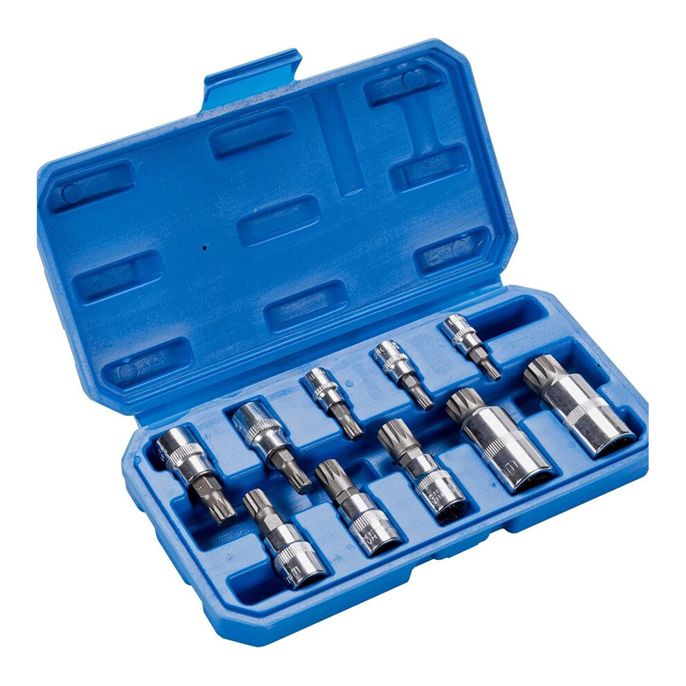 Spline Tip Bit Socket & Triple Square Spline Bit Socket Set, 1/2-image-OPC-PM2BBZV-NEW