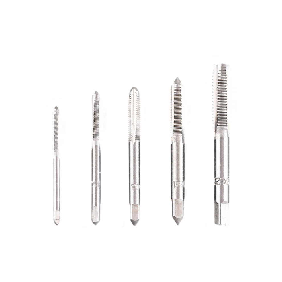 5Piece Straight Thread Tap Set Heat Treated Construction 7754000133666