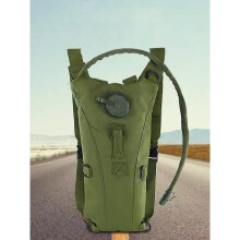 (Khaki) 3l Hydration Pack Eva Large 900d Oxford Lightweight Hiking Water Bag