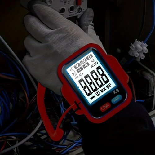 Portable Multimeter For Electronics Manual Range AC/DC Voltage Current Resistance Capacitance Frequency Duty Cycle