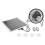 1 Set Solar Panel Fan Solar Powered Fan Solar Attic Fan Breeding Ventilator 1