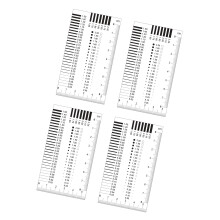 4pc Professional Plastic Flaw Identification Scale with Tear
