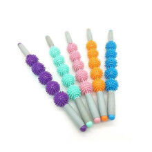 (5 balls, purple) Back And Neck Massager,Massage stick hedgehog ball, relax muscle fitness exercise roller, yoga roller