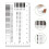 4pc Professional Plastic Flaw Identification Scale with Tear 6