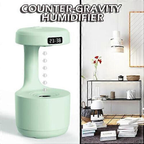 (Green) Anti-gravity Humidifier Water Droplet Backflow Aromatherapy Diffuser Mist 2