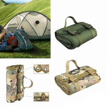 (Camouflage) Tactical Portable Hunting Padded Roll Up Rifle Shooting Camp Mat Waterproof Pads