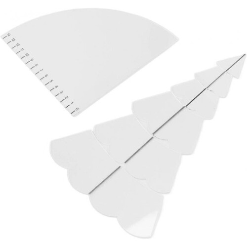 (M) DIY Sewing Ruler Template Set, Sewing Pattern Template Ideal Gift Clear Easy Handwork Sewing for Bowl Mats (M)