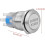 (Silver) Engine Start Push Button, 12v Waterproof Car Ignition Starter Switch Button, 19mm(black) 1