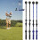 (Black) Golf Posture Corrector Folding Swing Trainer Beginners Rotation Motion Correct 4