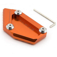 (orange) Racing Aluminummotorcycle Sidestand Plate Kickstand Extension Pad Compatible With Dl650 V-strom 2012-2019