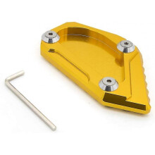 (gold) Racing Aluminummotorcycle Sidestand Plate Kickstand Extension Pad Compatible With Dl650 V-strom 2012-2019