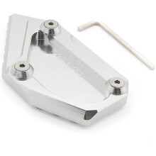(silver) Racing Aluminummotorcycle Sidestand Plate Kickstand Extension Pad Compatible With Dl650 V-strom 2012-2019