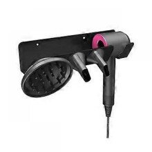(D) Hair dryer wall mount with hair dryer rack hook for Dyson Supersonic hair dryer, bathroom toilet storage rack