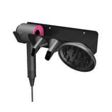 (C) Hair dryer wall mount with hair dryer rack hook for Dyson Supersonic hair dryer, bathroom toilet storage rack