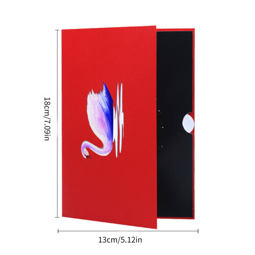 Valentines Greeting Card with Envelope 3D Valentines Card for 2