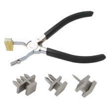 Leather Hole Puncher Pliers Tool with 1/2/4 Prong Drilling Head