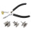 Leather Hole Puncher Pliers Tool with 1/2/4 Prong Drilling Head 1
